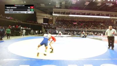 106 lbs Champ. Round 2 - Mas Hatano, Folsom vs Tim Ahn, Will C Wood