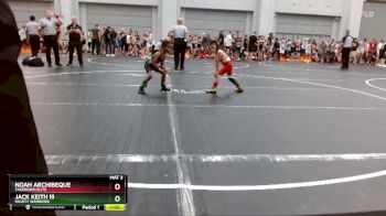 45 lbs Quarterfinal - Noah Archibeque, Takedown Elite vs Jack Keith Iii, Mighty Warriors