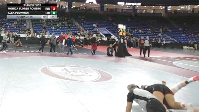 126 lbs Round Of 16 - Monica Flores Romero, Fairfield Warde vs Alex Plowman, Lowell