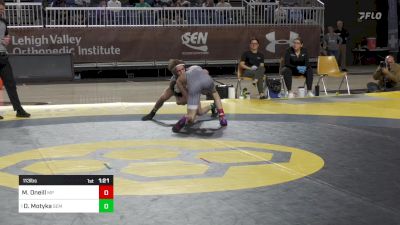 113 lbs Final - Matthew Oneill, Malvern Prep vs Davis Motyka, Wyoming Seminary