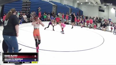 75 lbs Round 5 (6 Team) - Brooklyn Binsfeld, Minnesota Storm Girls vs Mandi Blades, Team Iowa Girls