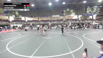 90 lbs Final - Adam Rodriguez, Mile High WC vs Cooper Reed, Pikes Peak Warriors