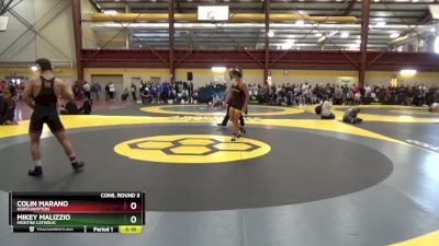 120 lbs Cons. Round 3 - Mikey Malizzio, Montini Catholic vs Colin Marano, Northampton