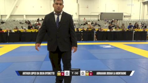 Abraham Josiah La Montagne vs Arthur Lopes Da Silva Bysnetto 2025 World IBJJF Jiu-Jitsu No-Gi Championship