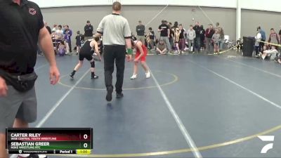 84 lbs Cons. Round 2 - Sebastian Greer, Noke Wrestling RTC vs Carter Riley, Wise Central Youth Wrestling