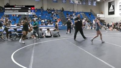 131 lbs Cons. Round 4 - Adrianna Lloyd, Mount Olive vs Kassey Daugherty, Presbyterian