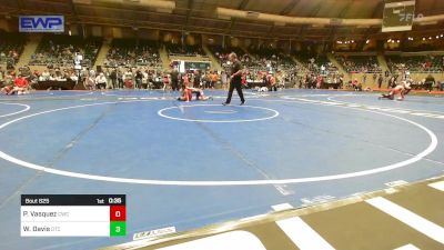 130 lbs Semifinal - Kaedynce Kirkes, McAlester Youth Wrestling vs Nyronni Davis, KIPP TULSA