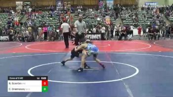 66 lbs Consi Of 8 #2 - Bles Scanlan, Roseburg Mat Club vs Carson Greenaway, Go Get Em Express