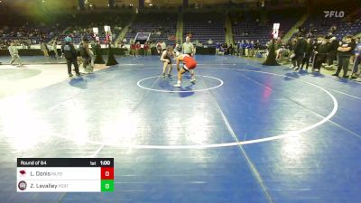 190 lbs Round Of 64 - Luke Donis, Milford [MA] vs Zachery Lavalley, Portsmouth