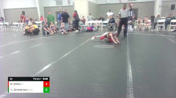 52 lbs Round 2 - Lincoln Grosskreuz, Williamsburg Wrestling Club vs Nasir White, Diamond Fish
