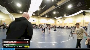 73 lbs Round 1 - Paislee Maughan, Top Of Utah vs Bennett Carlson, Champions Wrestling Club