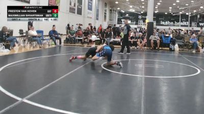 115 lbs Rr Rnd 3 - Preston Van Hoven, Grit Mat Club Blue - HSC vs Maximillian Shvartsman, GT Kombat - HSC
