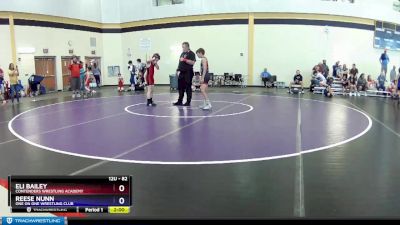 82 lbs Cons. Round 3 - Eli Bailey, Contenders Wrestling Academy vs Reese Nunn, One On One Wrestling Club