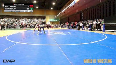 130 lbs Consi Of 16 #2 - Mikey Vargas, Team Coalinga vs Banyan Jalof, Lowell Wrestling