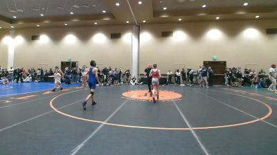 96 lbs Cons. Quarters - Nolan Eckart, Bad Karma vs Erick Mateus, Rednose Wrestling School