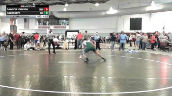 141 lbs Consi Of 8 #1 - Dawson Johnson, Minnesota vs Kaden Jett, Ohio