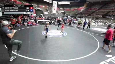 100 lbs Gavin Rey Pinlac, SCVWA - Santa Clara Valley Wrestling Association vs Patrick Krajeski, LAWA - Los Angles Wrestling Association