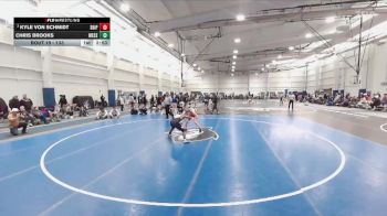 133 lbs Champ. Round 2 - Kyle Von Schmidt, Shippensburg vs Chris Brooks, Messiah