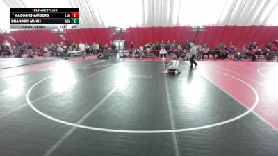 USA Junior Boys - 157 lbs Cons. Semis - Mason Chambers, LaCrosse Area Wrestlers vs Brandon Much, Askren Wrestling Academy