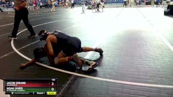 132 lbs Cons. Round 2 - Noah Shird, St Frances Academy vs Jacob Girard, Salesianum