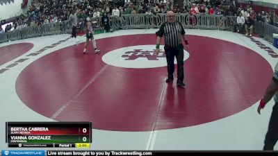 105 lbs Champ. Round 1 - Bertha Cabrera, SLAM! NEVADA vs Vianna Gonzalez, Centennial