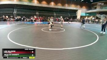 120 lbs Cons. Round 1 - Nicolas Daggett, La Pine vs Joe Gillespie, Spring Creek