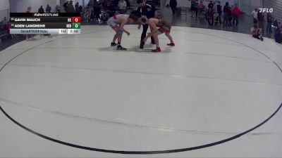148 lbs Quarterfinal - Gavin Mauch, Boone Central vs Aden Langrehr, Nebraska