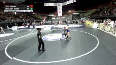 110 lbs Champ. Rd Of 16 - Annaleigh Miller, 951 Wrestling Club vs Zoe Yarrish, Delta Wrestling Club