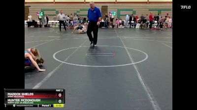 60 lbs Round 5 - Maddox Shields, SMWC Wolfpack vs Hunter McDonough, North East Jr Wrestling