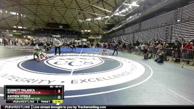 45-47 lbs Quarterfinal - Everett Palanca, Bethel AllStars Wrestling Club vs Kayden Steele, Kitsap Ironman Wrestling Club