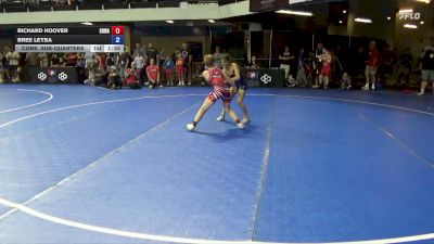 86 lbs Cons. Sub-quarters - Richard Hoover, South Hills Wrestling Academy vs Bree Leyba