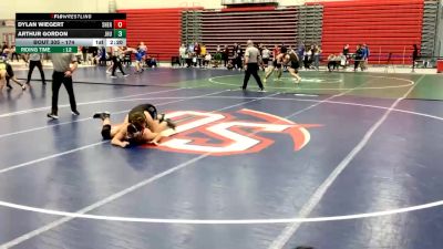 174 lbs Quarterfinal - Dylan Wiegert, Shenandoah University vs Arthur Gordon, Johns Hopkins