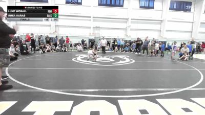 54 lbs Final - Luke Worall, Revival Black-YTH vs Rhea Karas, Backbone Wrestling Club-Yth