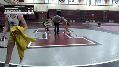102-111 lbs 1st Place Match - Chesley Railsback, Center Point-Urbana Girls vs Brielle Wieland, Independence Girls