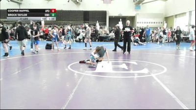 77 lbs Rr Rnd 5 - Cooper Happel, Apex - MSE vs Brock Taylor, TDWC Maniacs - MSE