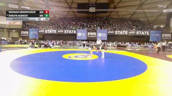 Girls 1B/2B/1A 130 Quarterfinal - Evelyn Acencio, Royal (Girls) vs Morgan Hendrickson, Republic-Curlew (Girls)