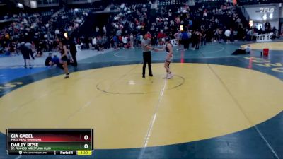 104-113 lbs Quarterfinal - Dailey Rose, St. Francis Wrestling Club vs Gia Gabel, Pikes Peak Warriors