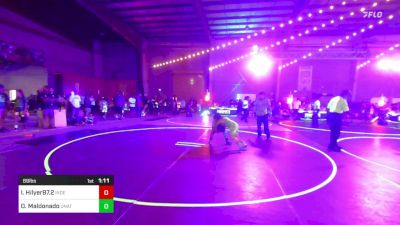 89 lbs Quarterfinal - Isaiah Hilyer87.2, Independent vs Omar Maldonado, Unattached