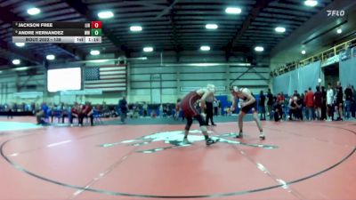 138 lbs Quarterfinal - Jackson Free, Lincoln vs Andre Hernandez, West Wendover