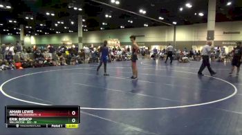 132 lbs Round 2 (10 Team) - Amari Lewis, Wrestling University vs Erik Bishop, Wellington - Dev