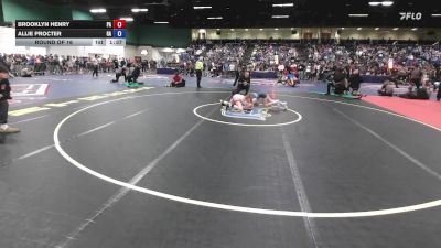 95 lbs Round Of 16 - Brooklyn Henry, PA vs Allie Procter, GA