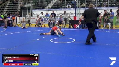 74 lbs 7th Place Match - Landon Owens, MI vs Levi Pike, MI