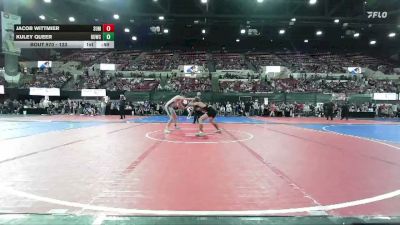 123 lbs Cons. Round 3 - Kuley Queer, Butte Wrestling Club vs Jacob Wittmier, Fergus Wrestling Club