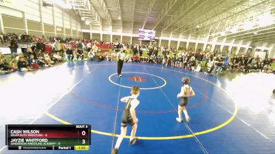 54 lbs Round 2 (4 Team) - Oakley Fredrickson, Sanderson Wrestling Academy vs Arlington McColly, Salem Elite Wrestling