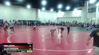 135 lbs Round 7 (8 Team) - Lillian Hagemann, Nebraska Black Widows vs Anna Lesniak, Florida Red Black & Blue