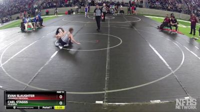 113 lbs Quarterfinal - Evan Slaughter, Cimarron Memorial vs Cael Staggs, Mcqueen