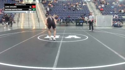 165 lbs Cons. Round 3 - Luke Leclerc, Bellarmine vs Nathan Napolitano, Unattached