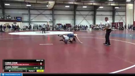 141 lbs Champ. Round 1 - Chris Perry, Trinity College (Connecticut) vs Chris Cook, Worcester Polytechnic Institute