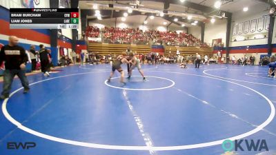 140-160 lbs Round Of 16 - Bram Burcham, Coweta Tiger Wrestling vs Liam Jones, Labette County