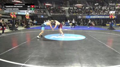 184 lbs Quarterfinal - Marcus Orlandoni, Wis.-La Crosse vs Austen Wetzel, Westminster (MO)